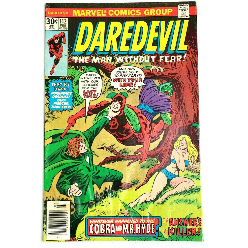DAREDEVIL # 142 - (1977) COBRA & MR. HYDE APPEARANCE